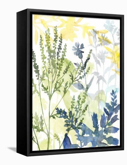 Layered Blooms I-Megan Meagher-Framed Stretched Canvas