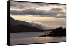 Layered Hills at Sunset-Steve Terrill-Framed Stretched Canvas