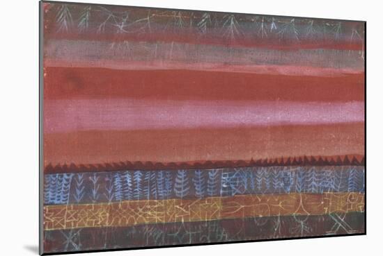 Layered Landscape; Ebene Landschaft-Paul Klee-Mounted Giclee Print