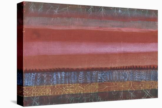 Layered Landscape; Ebene Landschaft-Paul Klee-Stretched Canvas