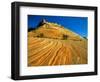 Layered Sandstone in Zion Canyon, Zion National Park, Utah, USA-Chuck Haney-Framed Photographic Print