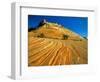 Layered Sandstone in Zion Canyon, Zion National Park, Utah, USA-Chuck Haney-Framed Photographic Print