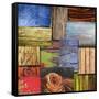 Layered Wood-Karen Williams-Framed Stretched Canvas