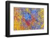 Layers of chipped paint and scratches-Art Wolfe-Framed Photographic Print