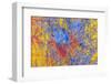 Layers of chipped paint and scratches-Art Wolfe-Framed Photographic Print