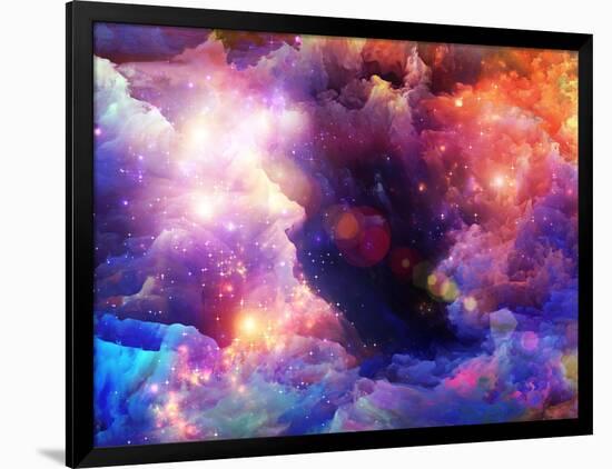 Layers of Fractal Paint-agsandrew-Framed Art Print