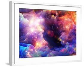 Layers of Fractal Paint-agsandrew-Framed Art Print