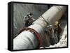 Laying Gas Pipes, Saudi Arabia, Middle East-Richard Ashworth-Framed Stretched Canvas