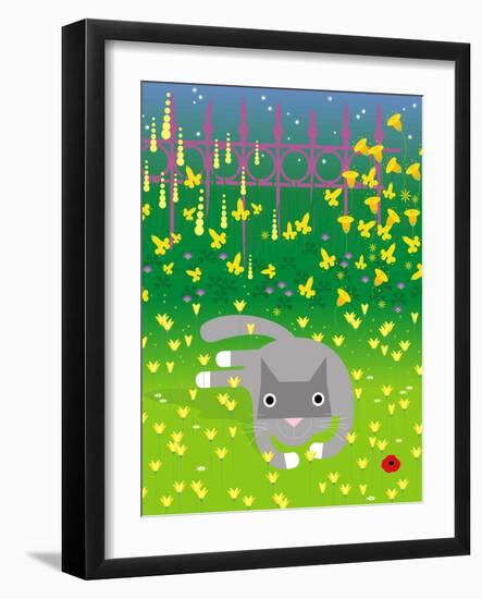 Laying in Garden-Artistan-Framed Photographic Print