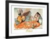 Laying Nude and Musician-Pablo Picasso-Framed Art Print