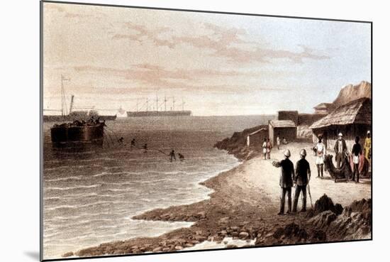 Laying of the Telegraph Cable across the Indian Ocean Between Bombay and Aden, 1870-null-Mounted Giclee Print