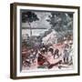 Laying Railway Track under the Equatorial Sun, Brazzaville, Congo, 1924-null-Framed Giclee Print