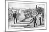 Laying Sleepers and Rails (Permanent Wa) on the Transvaal Railway, South Africa, 1893-null-Mounted Giclee Print