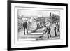 Laying Sleepers and Rails (Permanent Wa) on the Transvaal Railway, South Africa, 1893-null-Framed Giclee Print