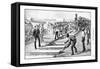 Laying Sleepers and Rails (Permanent Wa) on the Transvaal Railway, South Africa, 1893-null-Framed Stretched Canvas