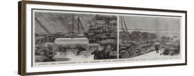 Laying the Corner-Stone of the Pedestal for M Bartholdi's Statue of Liberty on Bedloe's Island-null-Framed Giclee Print