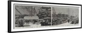 Laying the Corner-Stone of the Pedestal for M Bartholdi's Statue of Liberty on Bedloe's Island-null-Framed Giclee Print