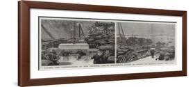 Laying the Corner-Stone of the Pedestal for M Bartholdi's Statue of Liberty on Bedloe's Island-null-Framed Giclee Print