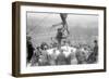 Laying the Cornerstone For the Lincoln Memorial-null-Framed Art Print