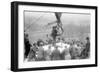 Laying the Cornerstone For the Lincoln Memorial-null-Framed Art Print
