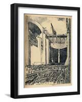'Laying The Floor of Pedro Miguel Lock', 1912-Joseph Pennell-Framed Giclee Print