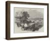 Laying the Foundation-Stone of the Brisbane Bridge, at Queensland, New South Wales-null-Framed Giclee Print