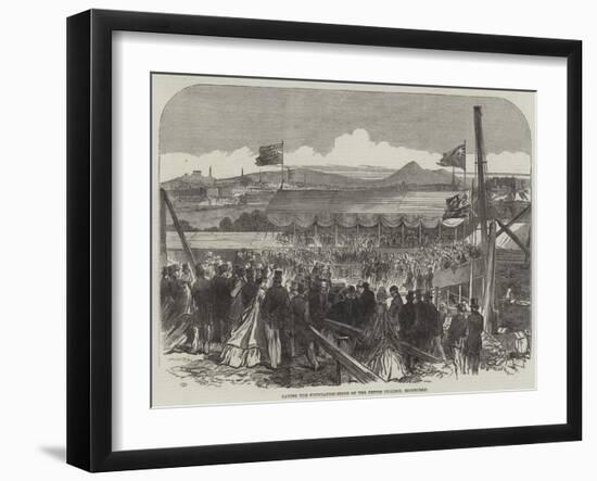 Laying the Foundation-Stone of the Fettes College, Edinburgh-null-Framed Giclee Print