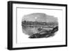 Laying the Foundation Stone of the New Bridge at Prague, Czech Republic, 1865-null-Framed Giclee Print