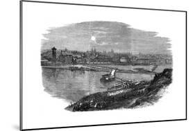 Laying the Foundation Stone of the New Bridge at Prague, Czech Republic, 1865-null-Mounted Giclee Print