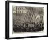 Laying the Foundation-Stone of the New Building in Connection with Freemasons' Hall-null-Framed Giclee Print