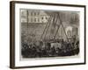 Laying the Foundation-Stone of the New Building in Connection with Freemasons' Hall-null-Framed Giclee Print