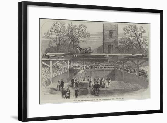 Laying the Foundation-Stone of the New Cathedral at Cork-null-Framed Giclee Print