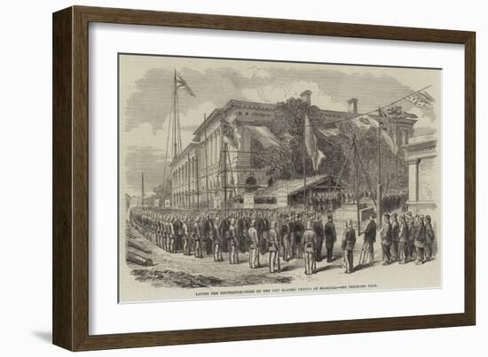 Laying the Foundation-Stone of the New Masonic Temple at Shanghai-null-Framed Giclee Print