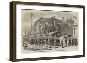 Laying the Foundation-Stone of the New Masonic Temple at Shanghai-null-Framed Giclee Print