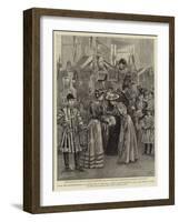 Laying the Foundation-Stone of the New Wing of the Royal United Service Institute by H R H the Prin-Arthur Hopkins-Framed Giclee Print