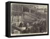 Laying the Foundation-Stone of the Southern Embankment of the Thames, Above Westminster Bridge-null-Framed Stretched Canvas