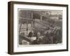 Laying the Foundation-Stone of the Southern Embankment of the Thames, Above Westminster Bridge-null-Framed Giclee Print