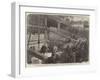 Laying the Foundation-Stone of the Southern Embankment of the Thames, Above Westminster Bridge-null-Framed Giclee Print