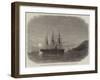 Laying the Submarine Telegraph Between Malta and Gibraltar, Off the Isle of Pantellaria-null-Framed Giclee Print