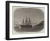 Laying the Submarine Telegraph Between Malta and Gibraltar, Off the Isle of Pantellaria-null-Framed Giclee Print