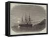 Laying the Submarine Telegraph Between Malta and Gibraltar, Off the Isle of Pantellaria-null-Framed Stretched Canvas