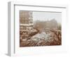 Laying Tramlines at the Junction of Whitechapel High Street and Commercial Road, London, 1907-null-Framed Photographic Print