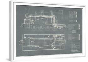 Layout for Tank Engines II-The Vintage Collection-Framed Giclee Print