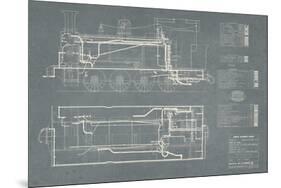 Layout for Tank Engines II-The Vintage Collection-Mounted Giclee Print