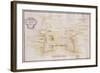 Layout of Lucignano Medicean Fortress in Val Di Chiana, Italy, 16th Century-null-Framed Giclee Print