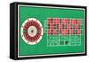 Layout of Roulette Table-null-Framed Stretched Canvas