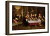 Lazarus and the Rich Man's Table (From Luke XVI)-Kaspar van den Hoecke-Framed Giclee Print