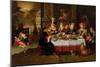 Lazarus and the Rich Man's Table (From Luke XVI)-Kaspar van den Hoecke-Mounted Giclee Print