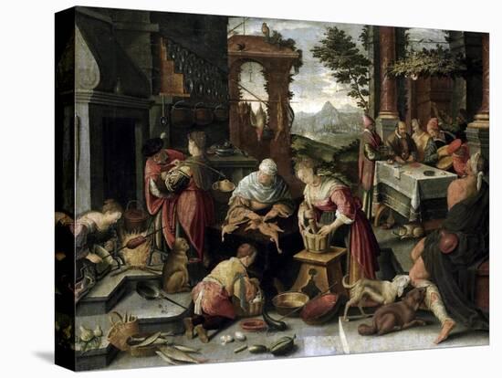 Lazarus and the Rich Man-Jacopo Bassano-Stretched Canvas