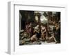 Lazarus and the Rich Man-Jacopo Bassano-Framed Art Print